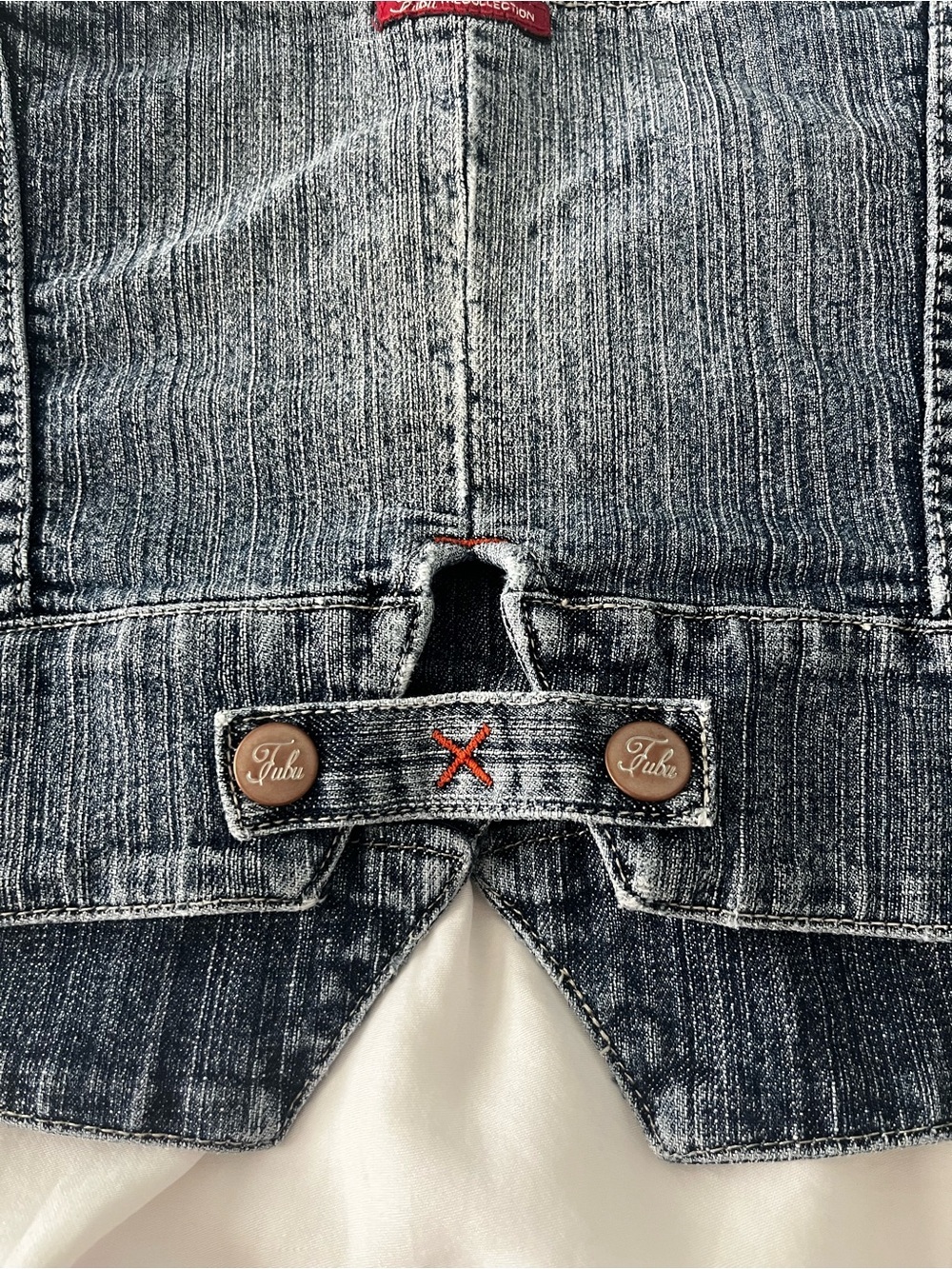 FUBU Y2K Graphic Denim Corset Top - Picture 7 of 9